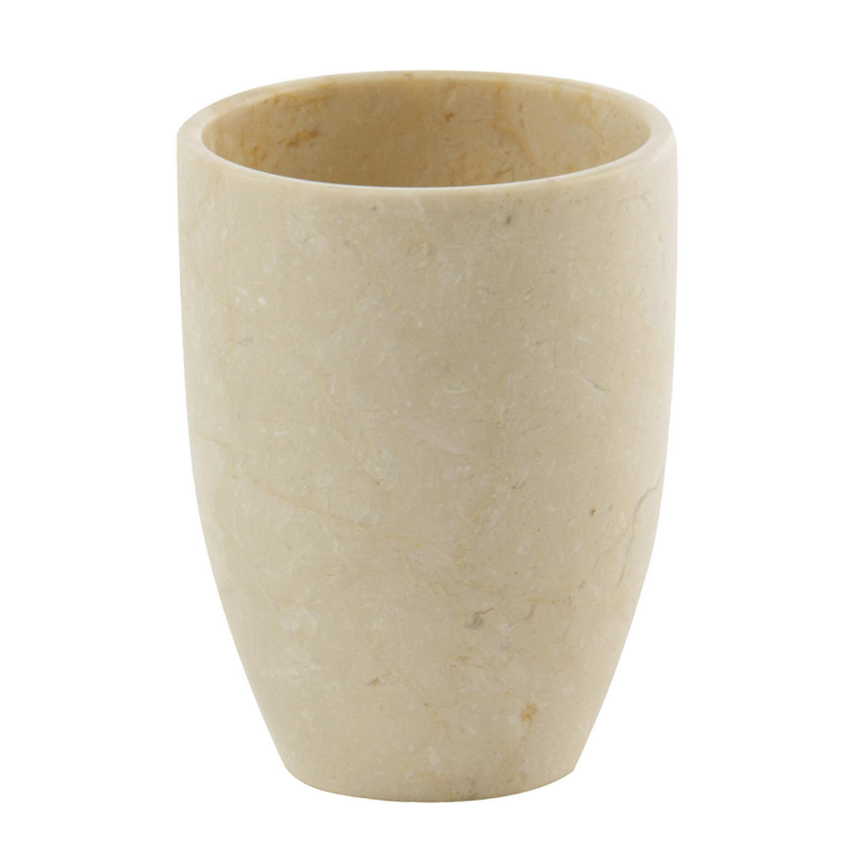 LONČEK ZA ZOBNE ŠČETKE - bež, Konvencionalno, kamen (7,5/10cm) - Aquanova