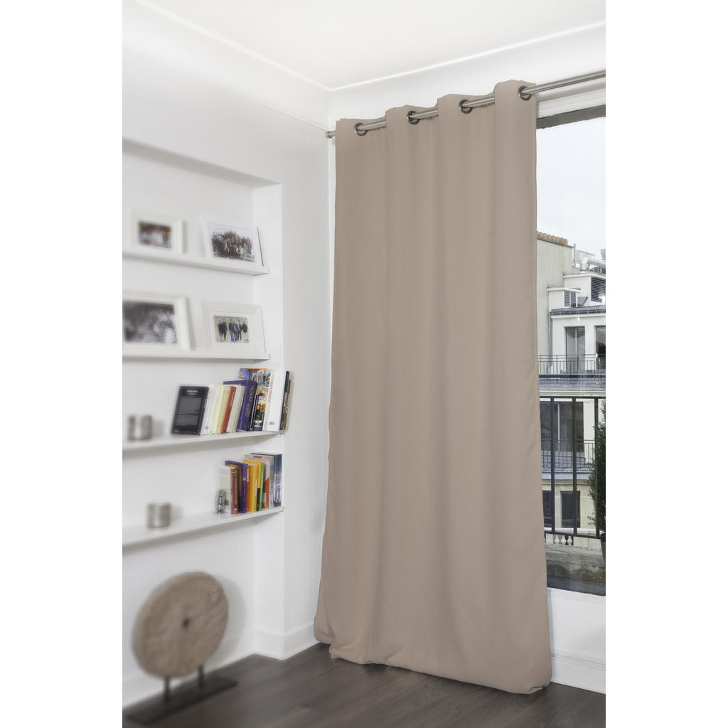 Thumbnail - Xxxl Verdunkelungsvorhang, Taupe, Textil, Uni, 140x260 cm, Reach, Made in EU, beliebig kürzbar, Satinoptik, Wohntextilie...