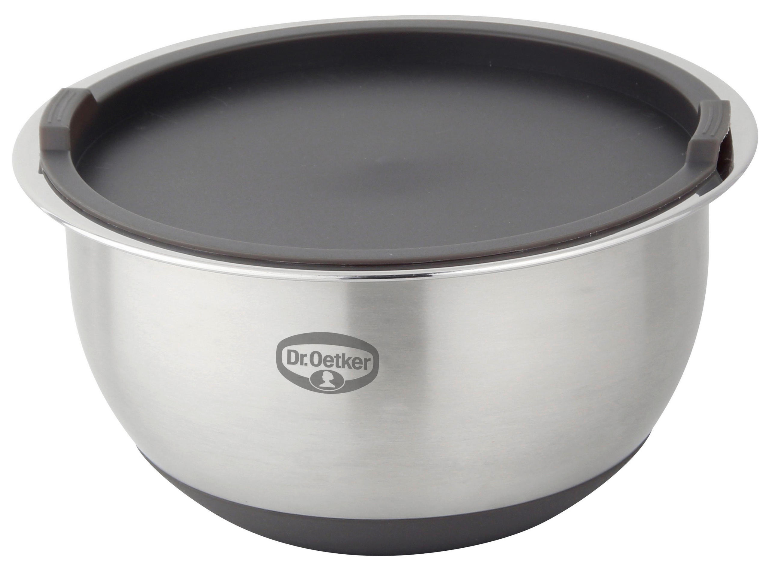 RÜHRSCHÜSSEL - Dunkelgrau, Basics, Kunststoff/Metall (20cm) - Dr.Oetker