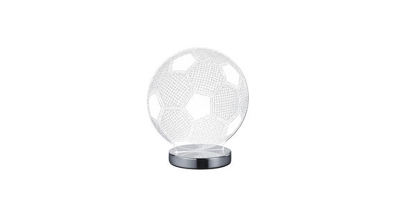 LED-TISCHLEUCHTE - Klar/Chromfarben, LIFESTYLE, Kunststoff/Metall (20cm) - Boxxx