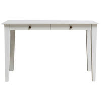 SCHREIBTISCH 120/40/75 cm Weiß  - Anthrazit/Weiß, Natur, Holz/Metall (120/40/75cm) - Landscape