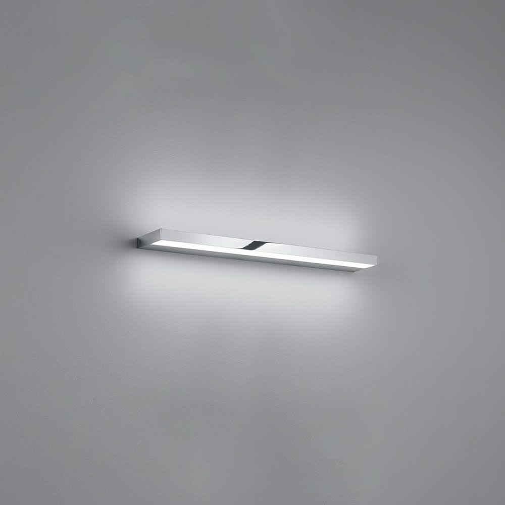LED-WANDLEUCHTE 60/10,5/2,5 cm   - Chromfarben, KONVENTIONELL, Kunststoff/Metall (60/10,5/2,5cm) - Helestra