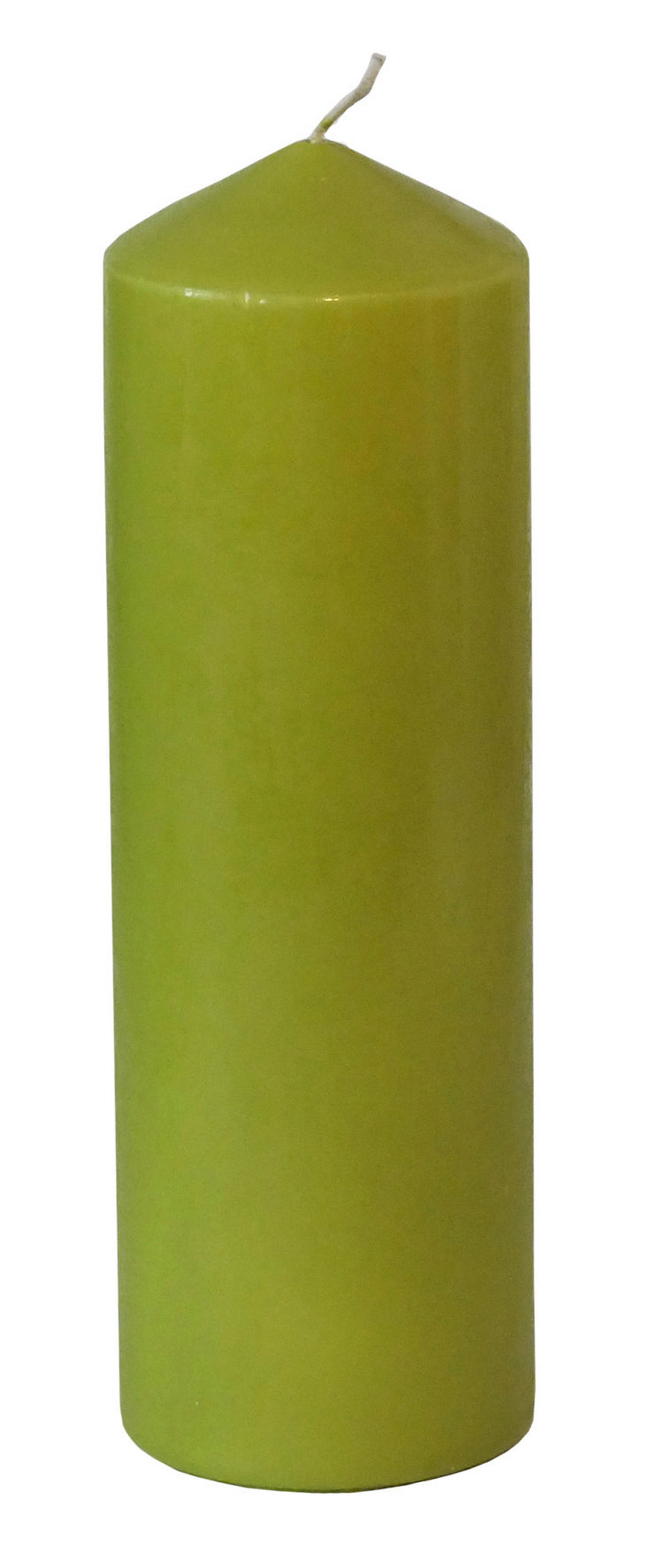 VALCOVÁ SVIEČKA - zelená, Basics (9/28cm)