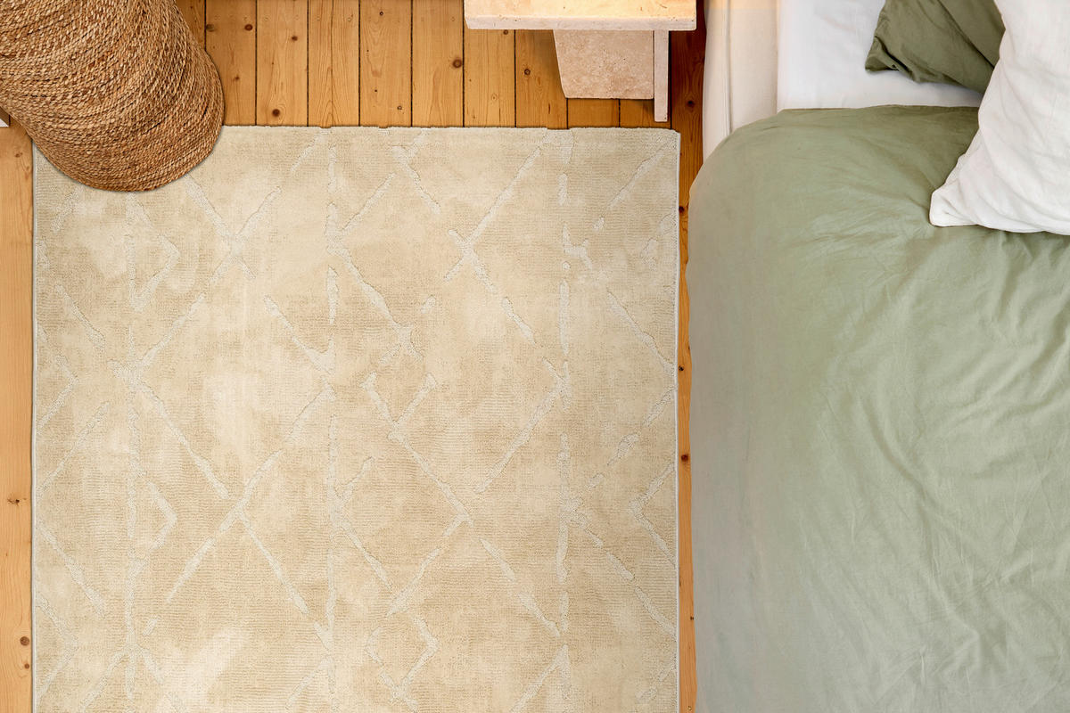 WEBTEPPICH 133/190 cm Lou Creme rechteckig  - Creme, Basics, Kunststoff/Textil (133/190cm) - Astra