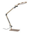 LED-SCHREIBTISCHLEUCHTE 98/20/22,5 cm  - Champagner/Schwarz, Design, Kunststoff/Metall (98/20/22,5cm) - Novel