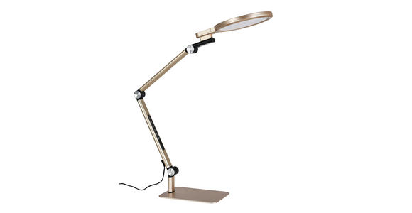 LED-SCHREIBTISCHLEUCHTE 98/20/22,5 cm  - Champagner/Schwarz, Design, Kunststoff/Metall (98/20/22,5cm) - Novel
