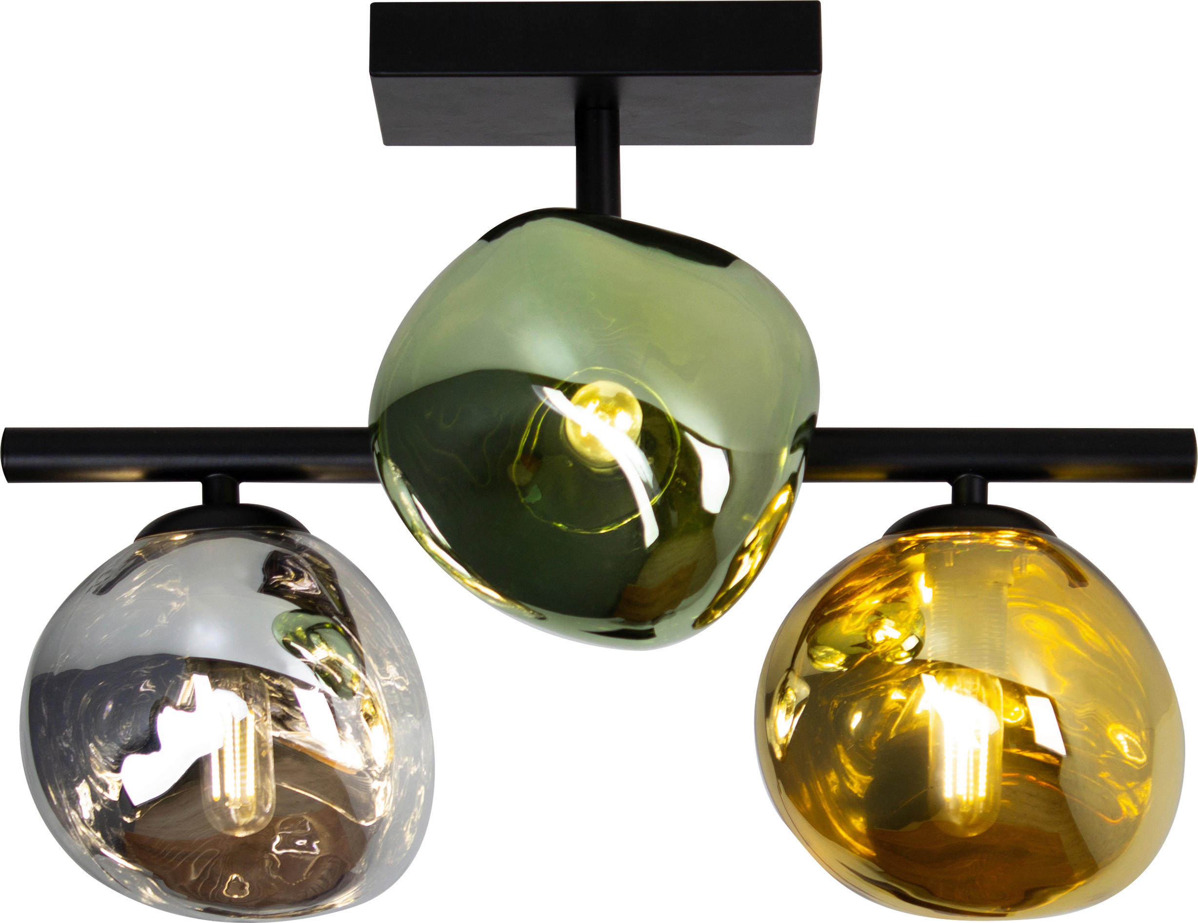 DECKENLEUCHTE Canopus 40/25,5/30,5 cm   - Multicolor, Basics, Glas (40/25,5/30,5cm)