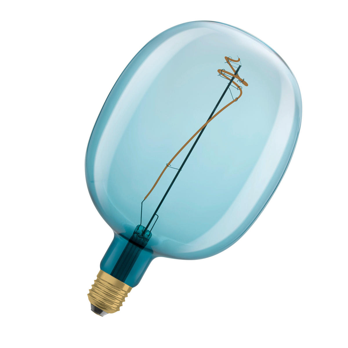 LED-LEUCHTMITTEL   E27 4,5 W  - Blau, Basics, Glas (17/27cm) - Osram