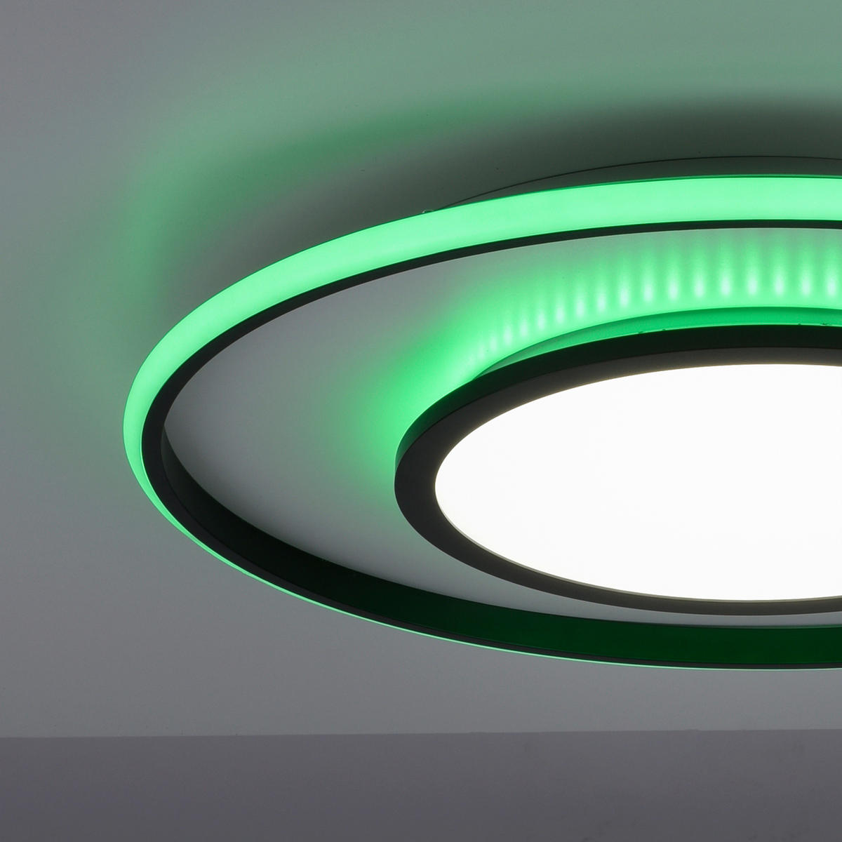 LED-DECKENLEUCHTE 60/10 cm   - Schwarz, Design, Kunststoff/Metall (60/10cm)