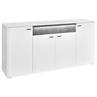 SIDEBOARD  in 183,7/88,6/43,8 cm  - Dunkelgrau/Weiß, Design, Holzwerkstoff/Stein (183,7/88,6/43,8cm) - SetOne by Musterring
