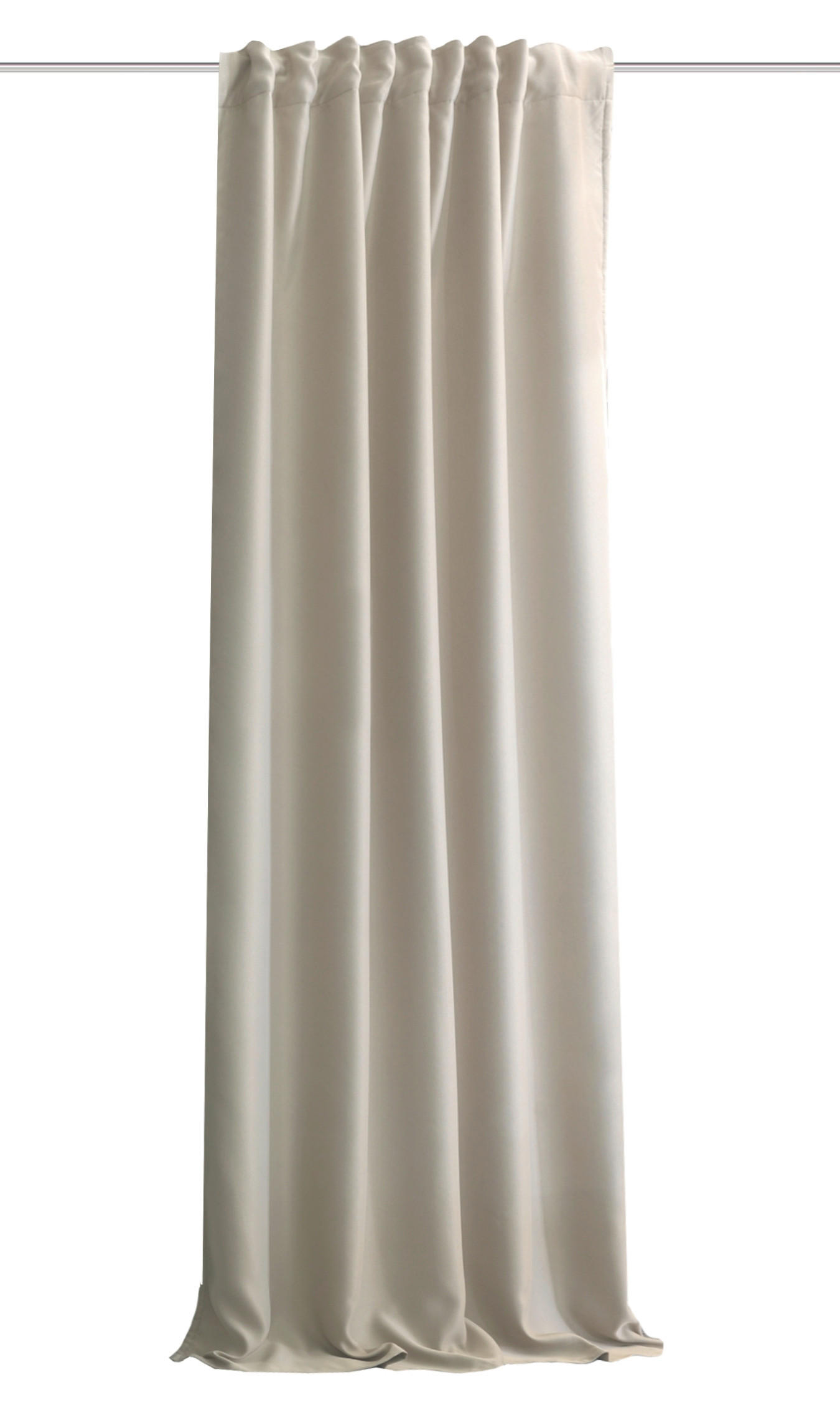 LÄRMSCHUTZVORHANG ACUSTICO Verdunkelung 135/245 cm   - Naturfarben, KONVENTIONELL, Textil (135/245cm)