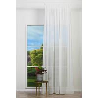 Material Perdele Și Draperii transparent  - alb, Basics, textil (80cm)