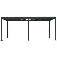 PERGOLA 600/250/300 cm Aluminium  - Anthrazit, MODERN, Metall (600/250/300cm) - Gardenson