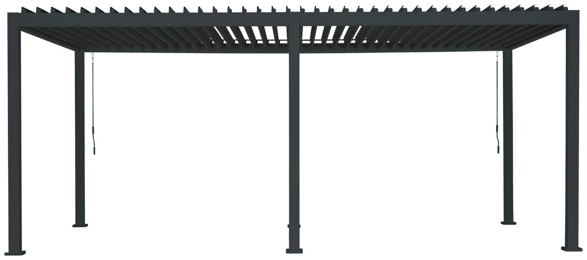 PERGOLA 600/250/300 cm Aluminium  - Anthrazit, MODERN, Metall (600/250/300cm) - Gardenson