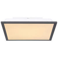 LED-DECKENLEUCHTE 12 W    30/30/6 cm  - Weiss/Opal, Basics, Kunststoff/Metall (30/30/6cm) - Globo