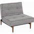 KŘESLO, šedá, textilie, - šedá/tmavě hnědá, Design, dřevo/textilie (90/79/115cm) - Innovation KŘESLO, šedá, textilie, - šedá/tmavě hnědá, Design, dřevo/textilie (90/79/115cm) - Innovation