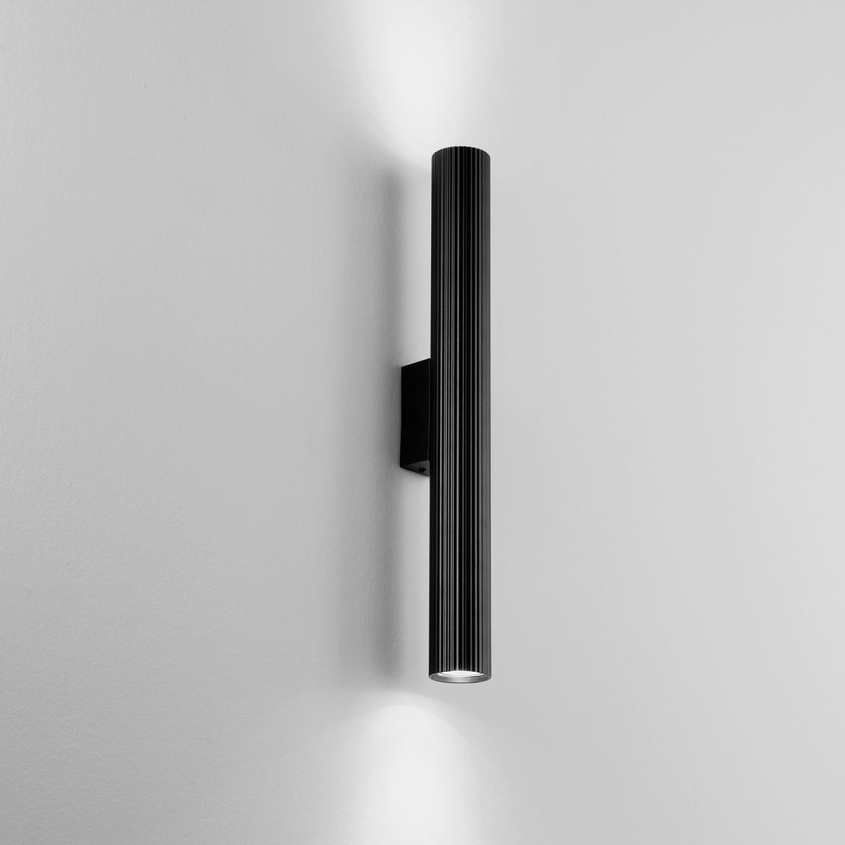 WANDLEUCHTE Luce Ambiente e Design 5,6/50 cm   - Schwarz, Design, Metall (5,6/50cm)