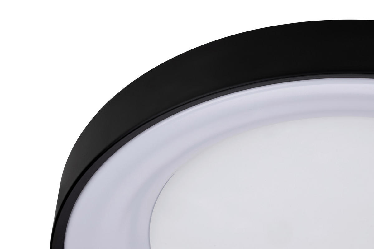 STROPNA LED-SVETILKA   40 W/4300 lm/2700-6500 K/220-240 V/ - črna, Basics, kovina/umetna masa (50/8,5cm) - Novel