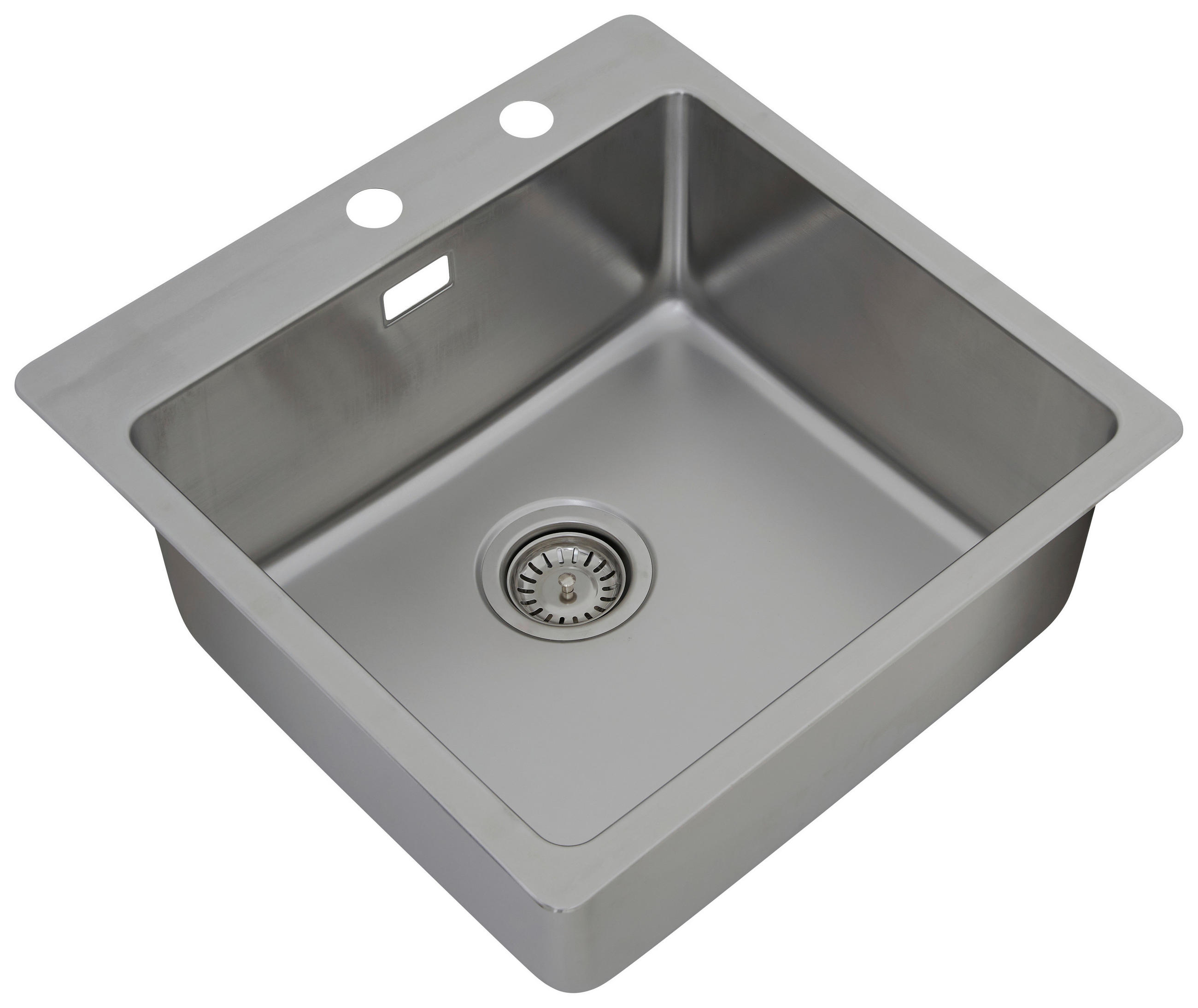 SPÜLE 1720CHICAGO50X50  - Edelstahlfarben, Trend, Metall (50/22,8/50cm) - Respekta