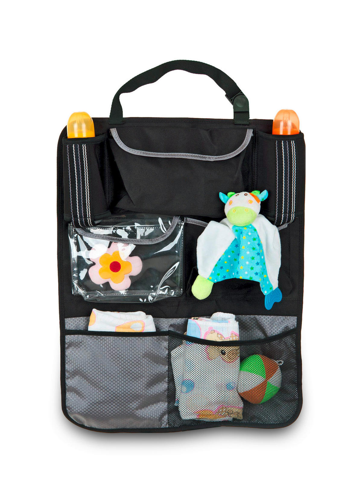 RÜCKENLEHNENTASCHE  - Schwarz, Basics, Kunststoff (50/80cm) - My Baby Lou