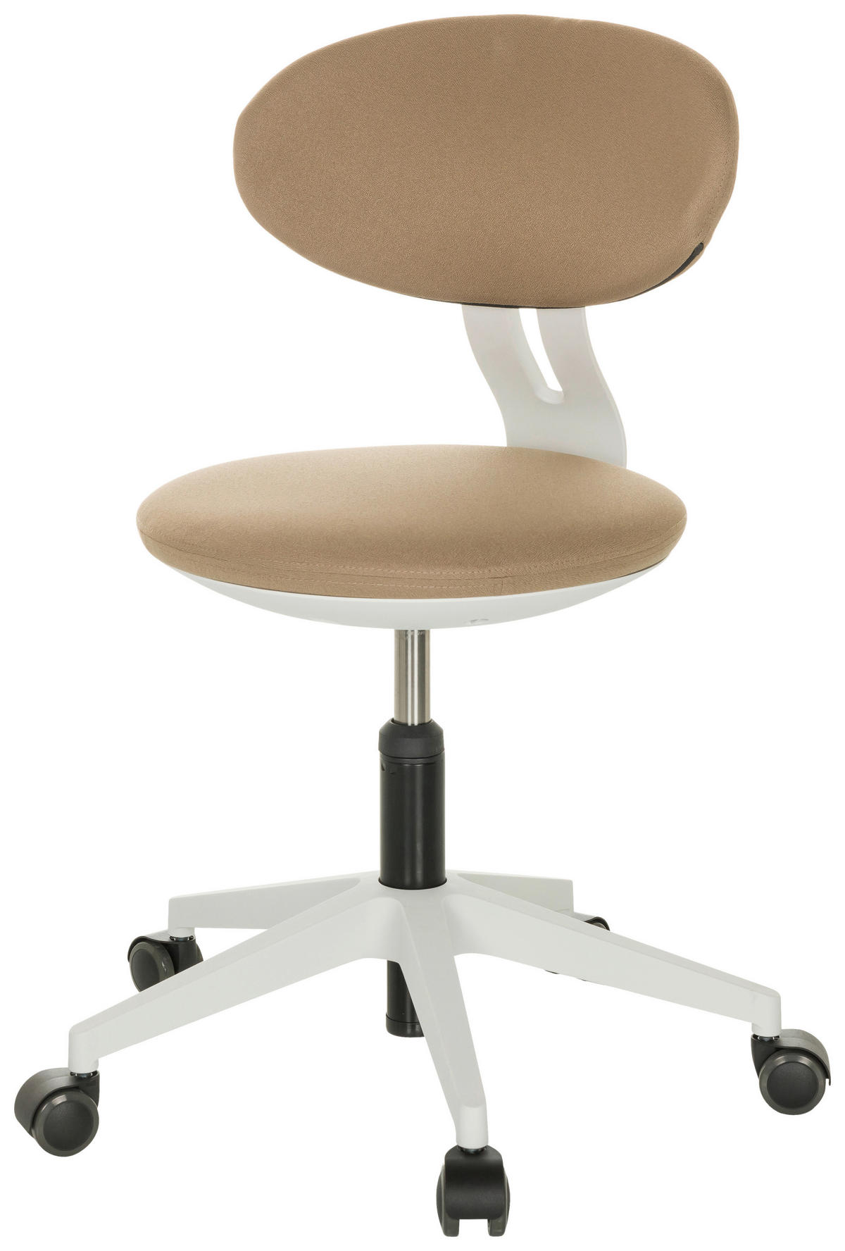 JUGENDDREHSTUHL  in Beige  - Beige/Weiß, Basics, Kunststoff/Textil (42/66-87/52cm) - MID.YOU