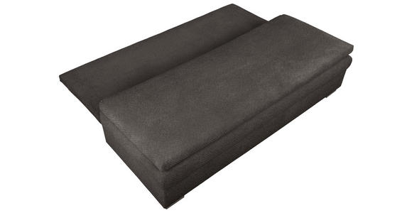 SCHLAFSOFA  mit Liegefunktion, Schlafen auf Sitzhöhe, Rücken echt Struktur Schwarz  - Schwarz, KONVENTIONELL, Kunststoff/Textil (195/93/83cm) - Carryhome