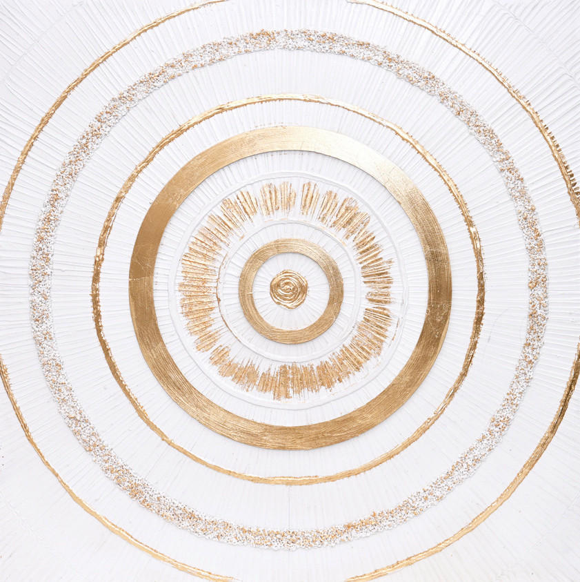 OBRAZ, abstraktní, 82/82/4,5 cm