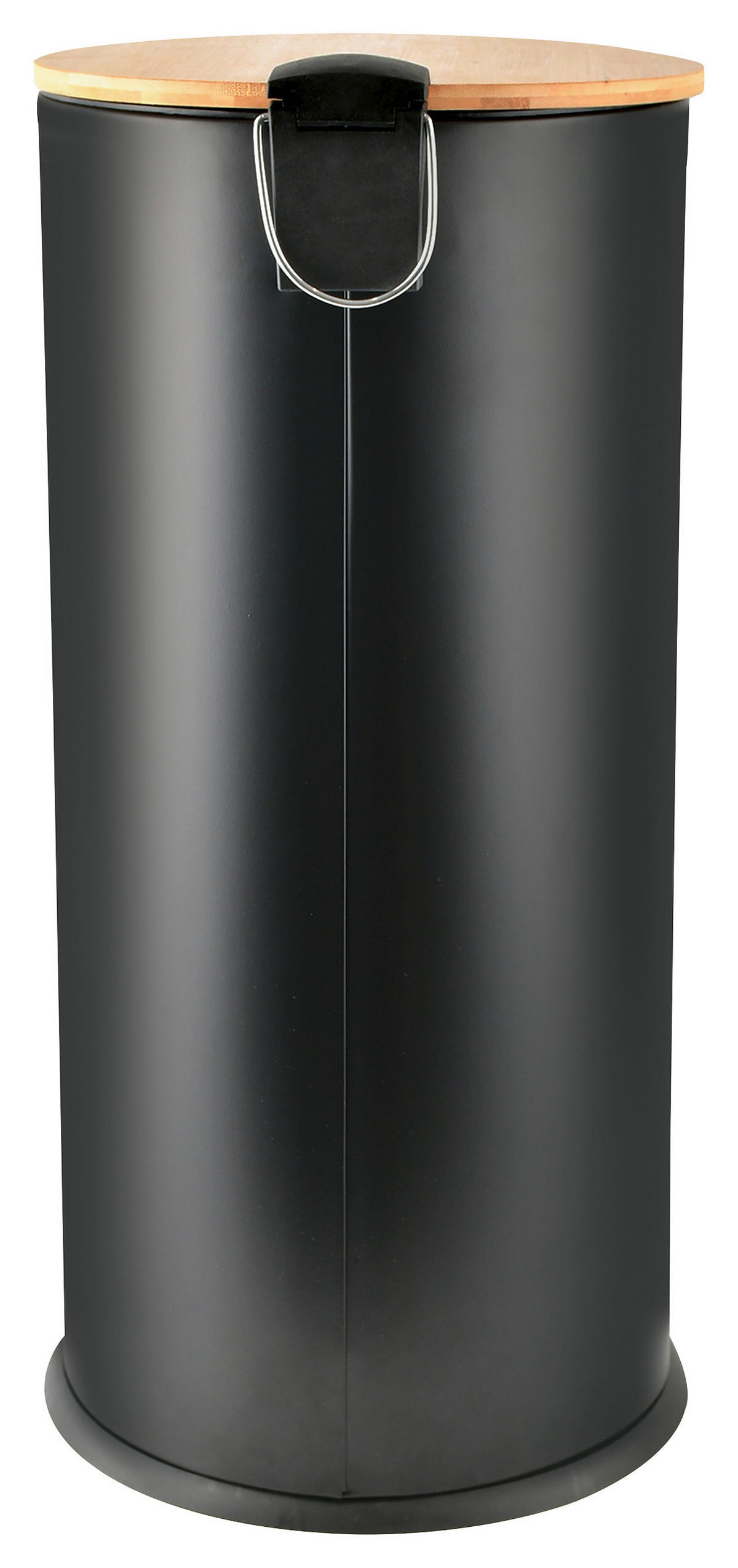 ABFALLEIMER 30 L  - Schwarz, Basics, Metall (29,5/63/29,5cm) - Spirella
