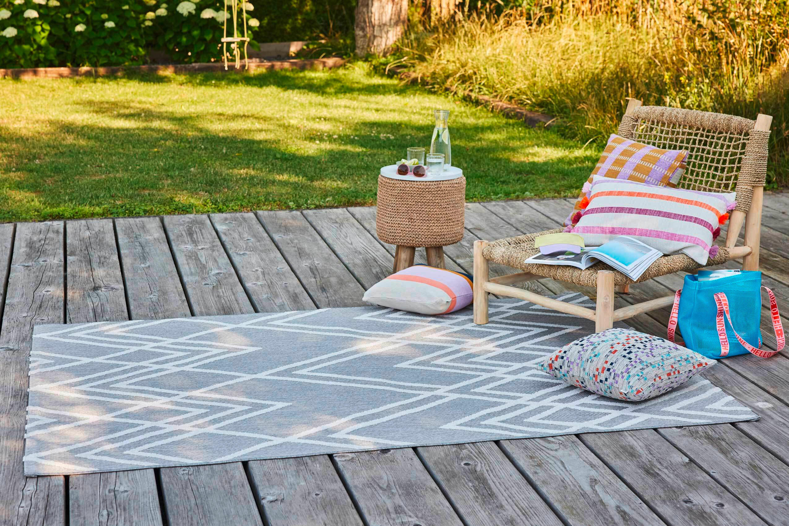 OUTDOORTEPPICH 200/290 cm Rave Creme, Weiß  - Creme/Weiß, Design, Textil (200/290cm) - Esprit