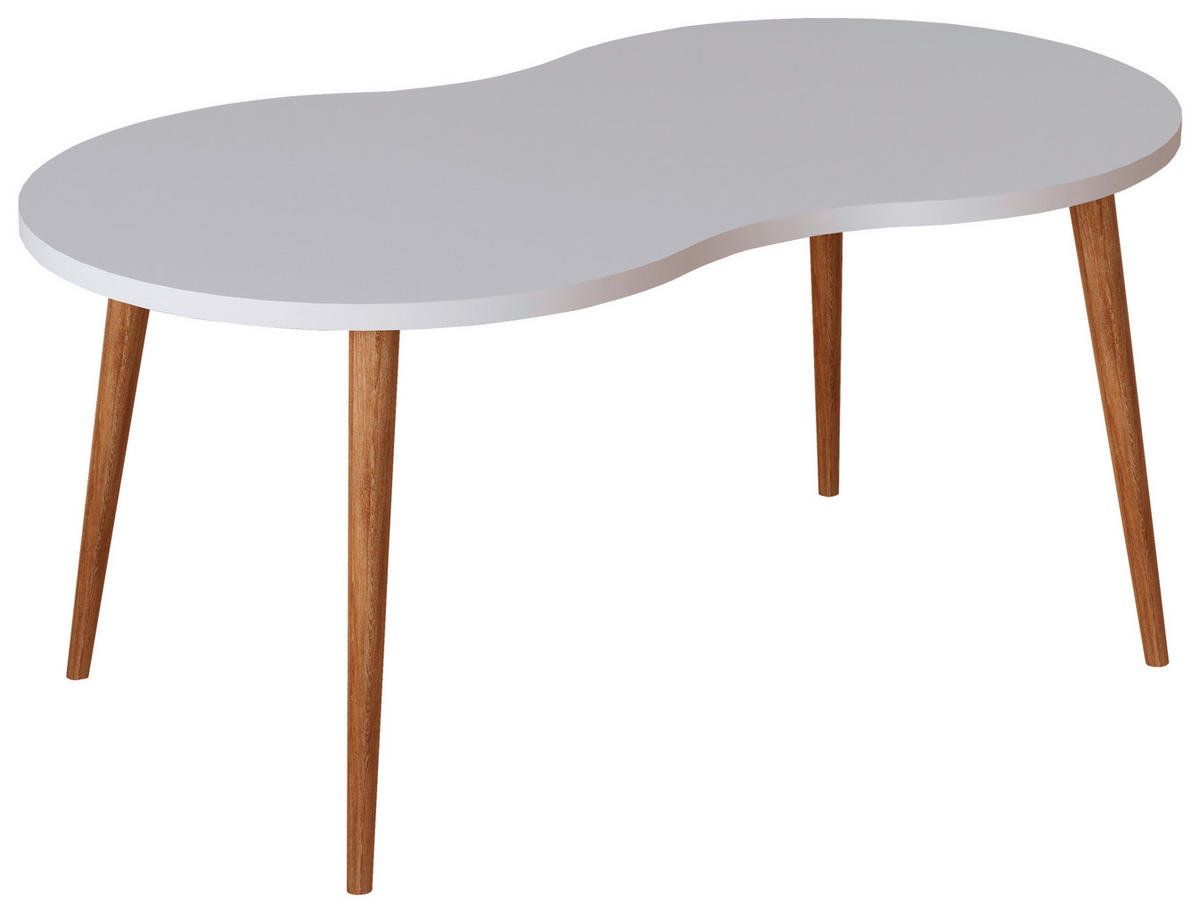 COUCHTISCH - Honigeiche/Weiß, Design, Holzwerkstoff (90/41/42cm) - MID.YOU