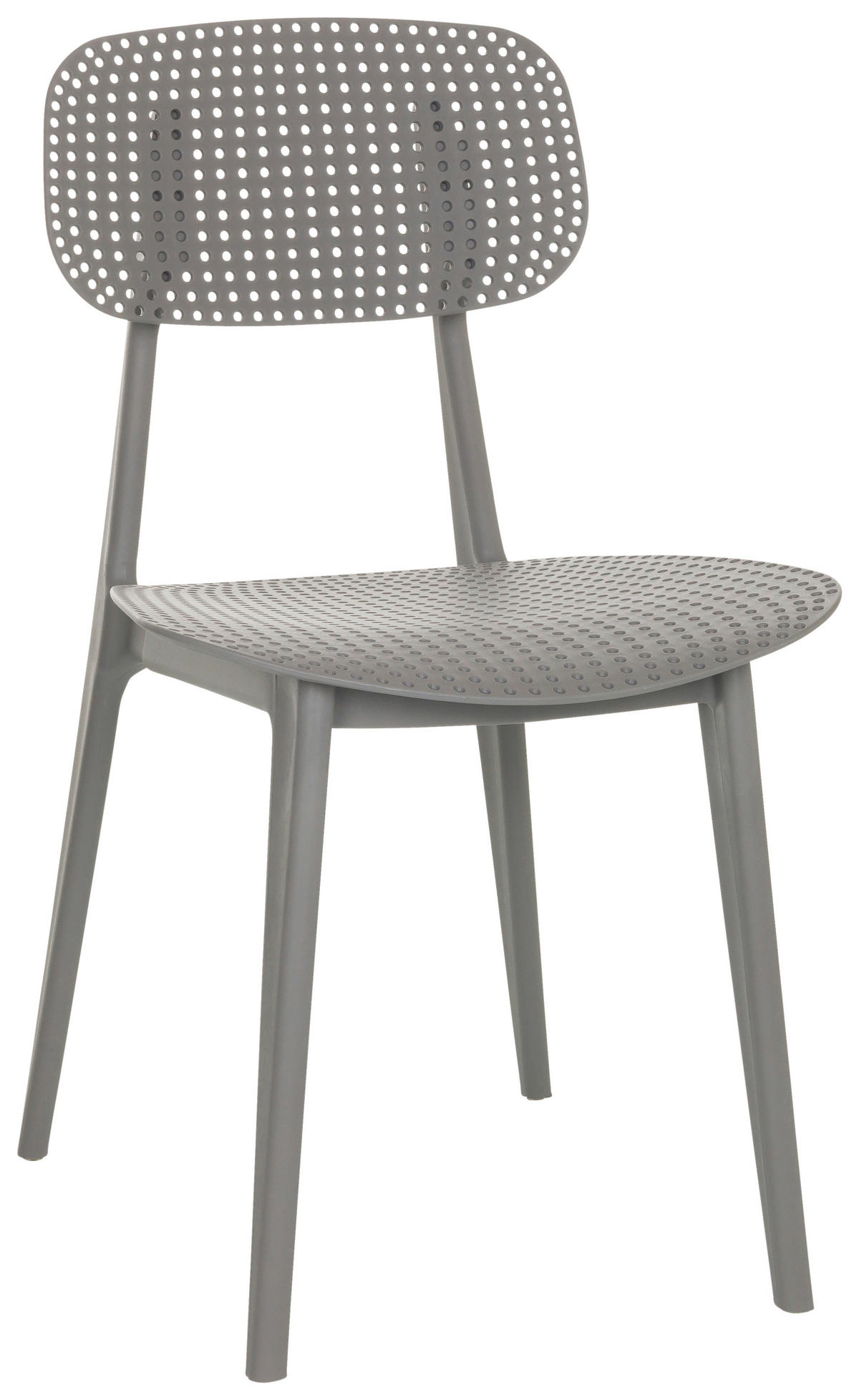 GARTENSTUHL Kunststoff Grau  - Grau, Basics, Kunststoff (42/79/51cm) - MID.YOU