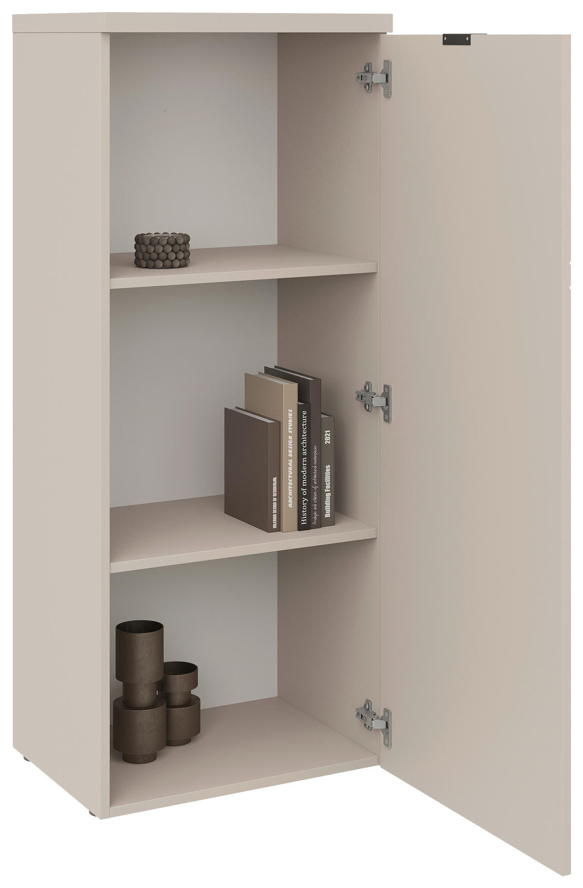 KOMMODE , 52,4/127,8/40,4 cm,  - Taupe/Schwarz, MODERN, Holzwerkstoff/Metall (52,4/127,8/40,4cm) - Carryhome