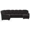 WOHNLANDSCHAFT in Chenille Schwarz  - Schwarz, Basics, Kunststoff/Textil (211/330/162cm) - MID.YOU