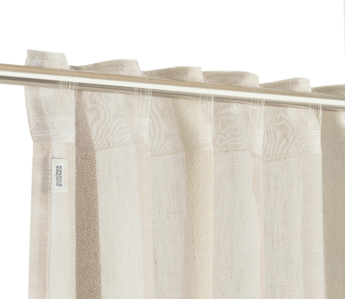 FERTIGVORHANG halbtransparent  - Sandfarben, Basics, Textil (130/250cm) - Schöner Wohnen