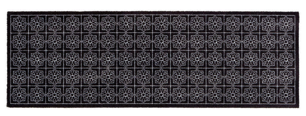 FUSSMATTE - Weiss/Schwarz, Design, Textil (66/110cm) - Esposa