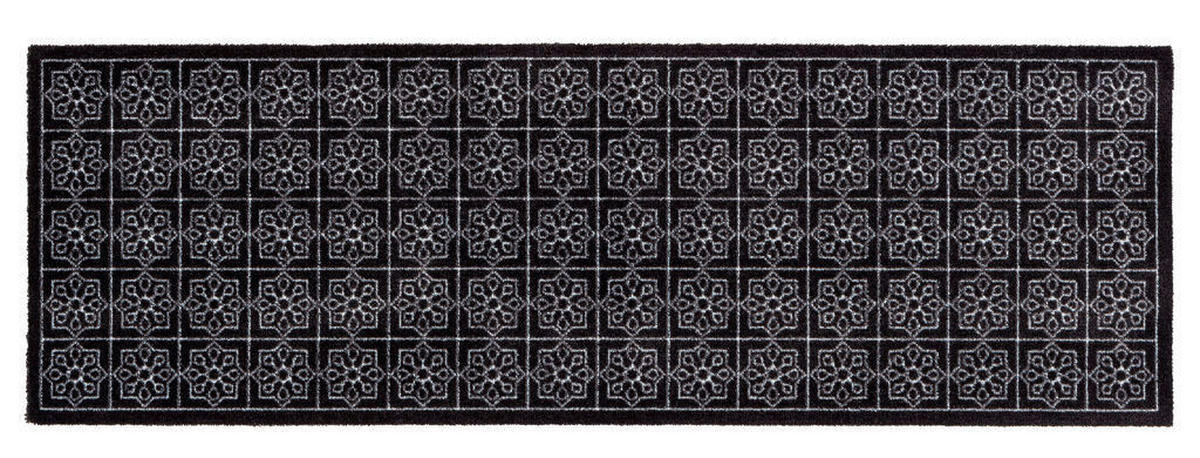 FUßMATTE 66/110 cm  - Schwarz/Weiß, Design, Textil (66/110cm) - Esposa