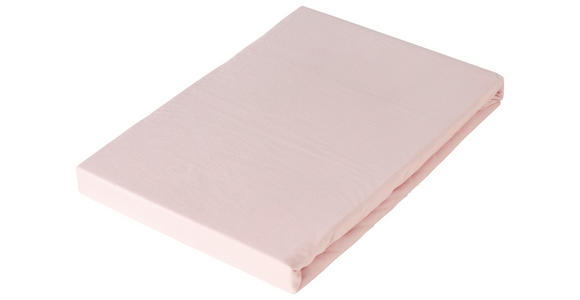 SPANNLEINTUCH 150/200 cm Jersey  - Hellrosa, Basics, Textil (150/200cm) - Novel