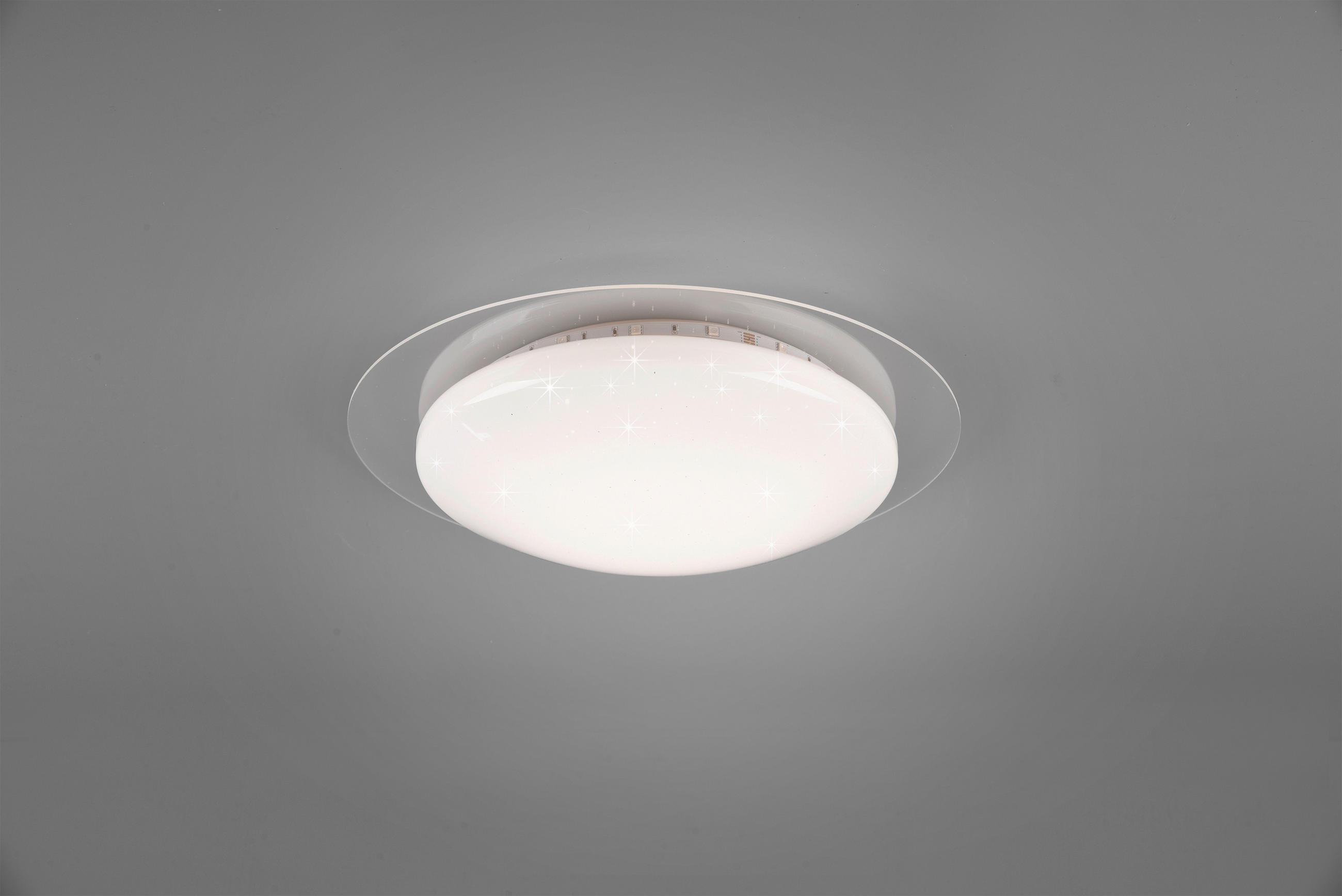 LED-DECKENLEUCHTE Bilbo 35/8,7 cm   - Klar/Weiß, Basics, Kunststoff (35/8,7cm)