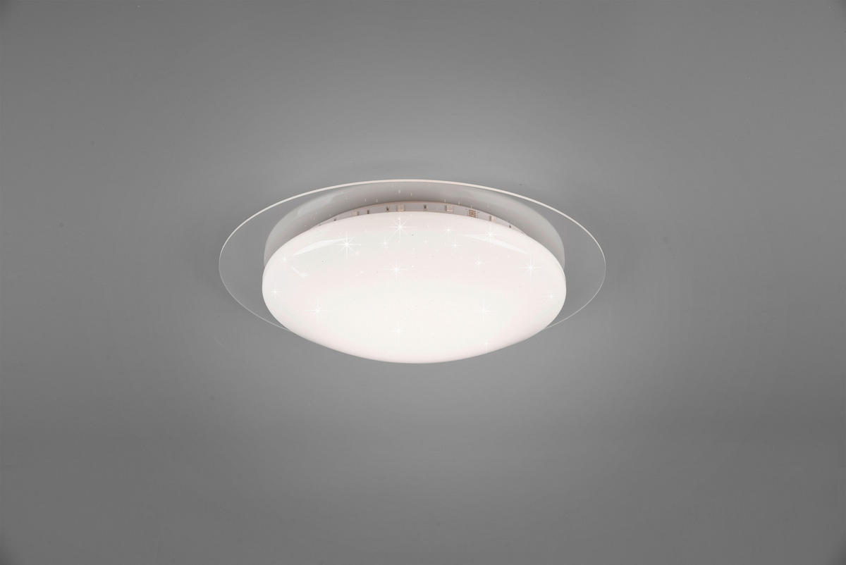 LED-DECKENLEUCHTE 35/8,7 cm   - Klar/Weiß, Basics, Kunststoff (35/8,7cm)