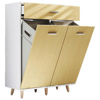 MIDISCHRANK 79/107/35 cm  - Honigeiche/Weiss, Modern, Holzwerkstoff/Kunststoff (79/107/35cm) - MID.YOU