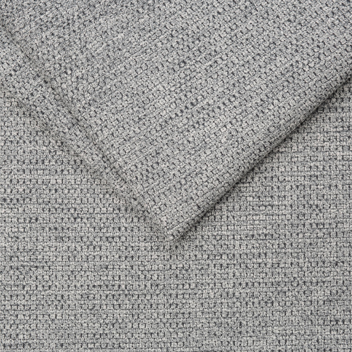 KUTNA GARNITURA tekstil  svijetlo siva   - svijetlo siva/crna, Konvencionalno, tekstil/plastika (268/172cm) - MID.YOU
