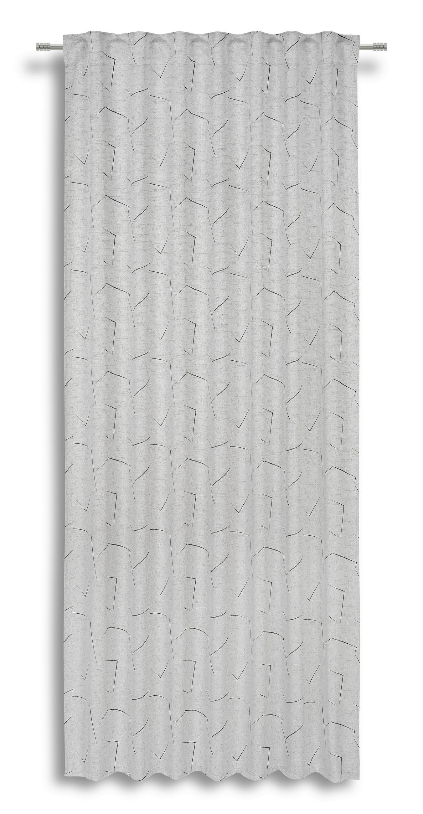 Vorhang Mit Band Marga 140x245 Cm Silberfarben