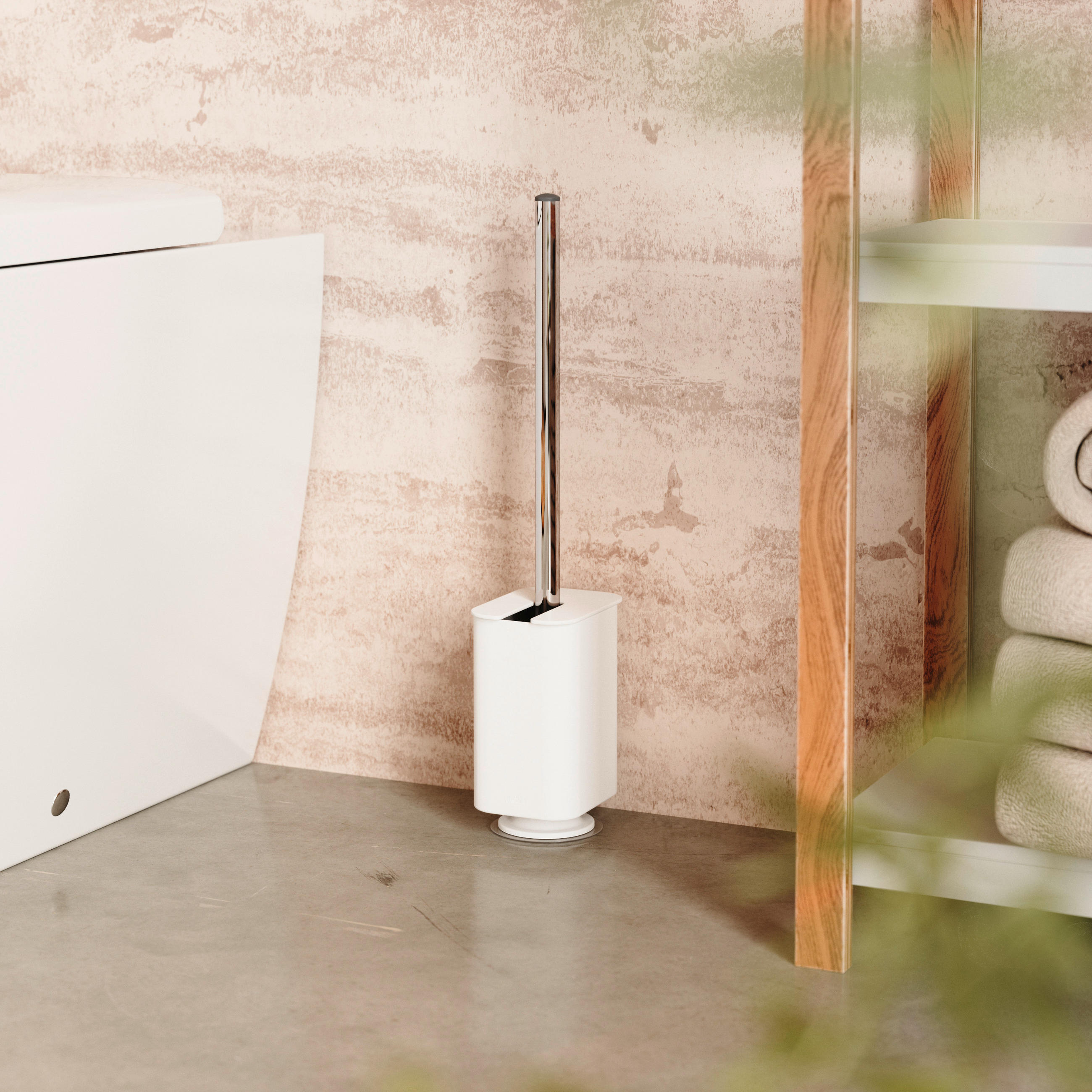 WC-BÜRSTENGARNITUR - KONVENTIONELL, Kunststoff/Metall (8/43/11cm) - Umbra
