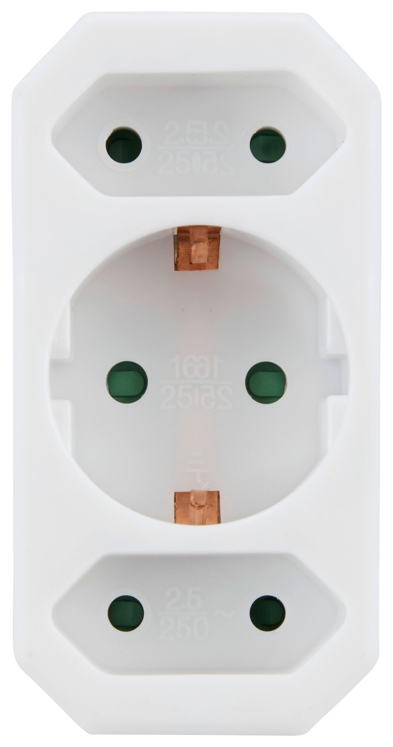 Mehrfachsteckdose 3-Fach Weiß mit Kinderschutz