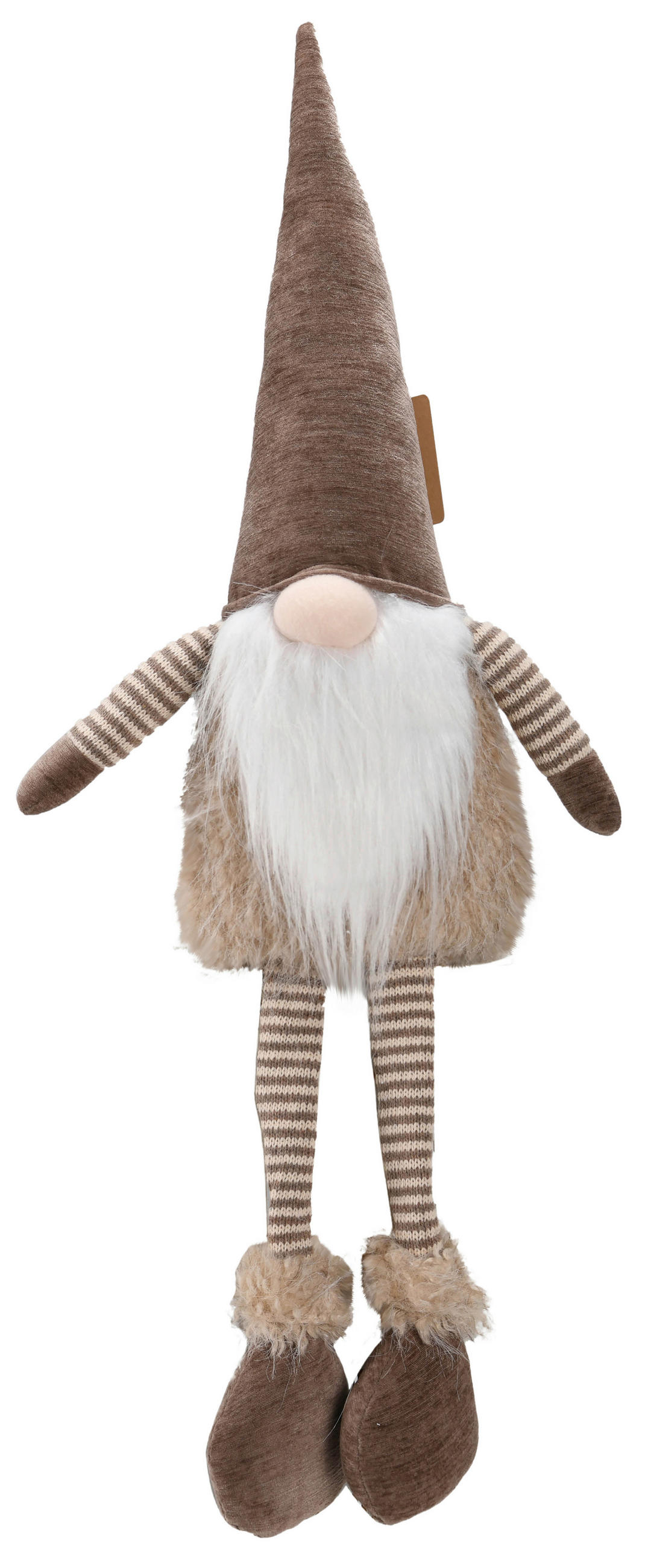 WICHTEL - Braun/Weiß, LIFESTYLE, Textil (18/68,5/10cm) - X-Mas