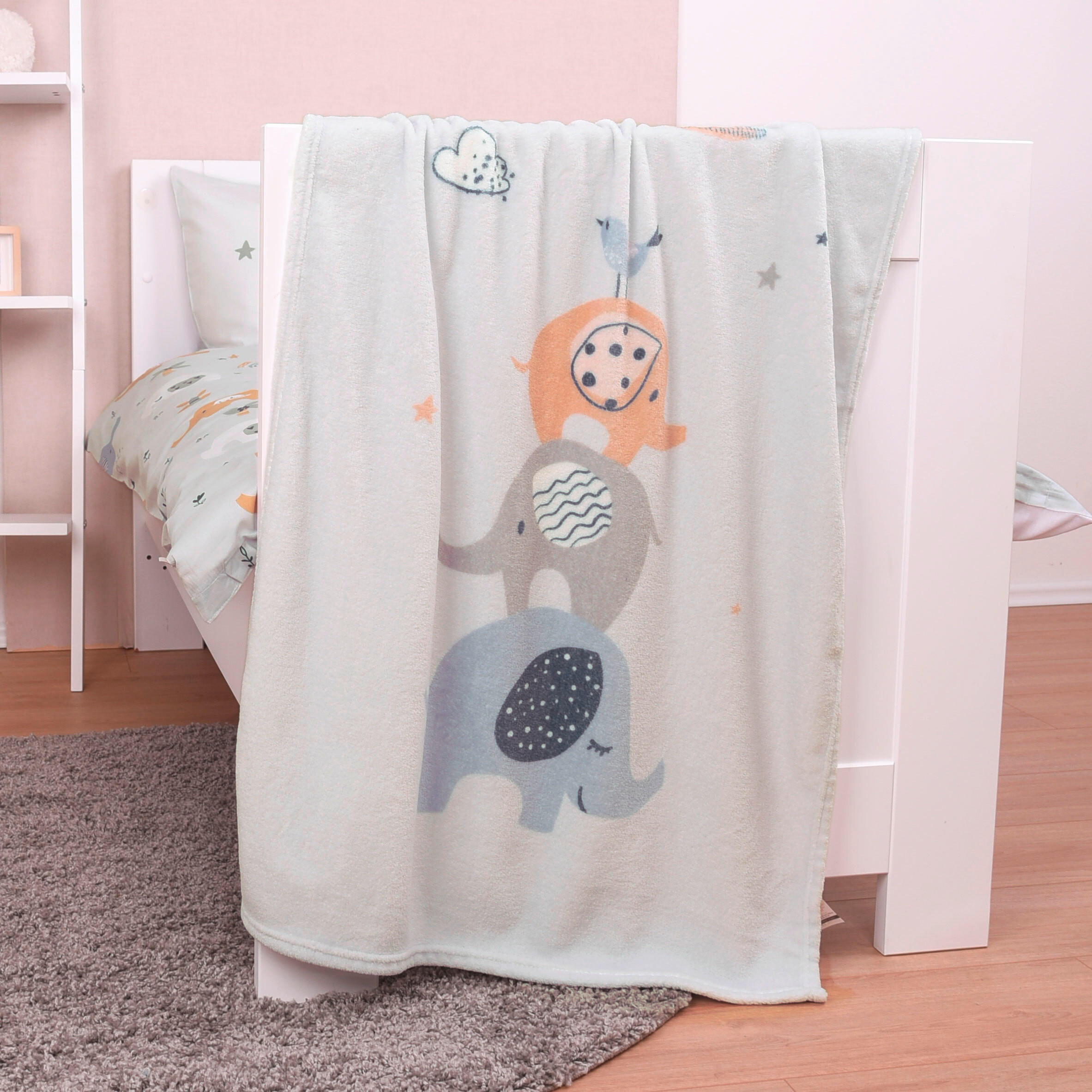 BABYDECKE 75/100 cm  - Multicolor/Weiß, Basics, Textil (75/100cm) - Herding