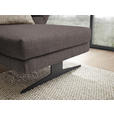 ECKSOFA  in Flachgewebe Greige  279-327/176-217 cm  - Greige/Schwarz, Design, Textil/Metall (279-327/176-217cm) - Dieter Knoll