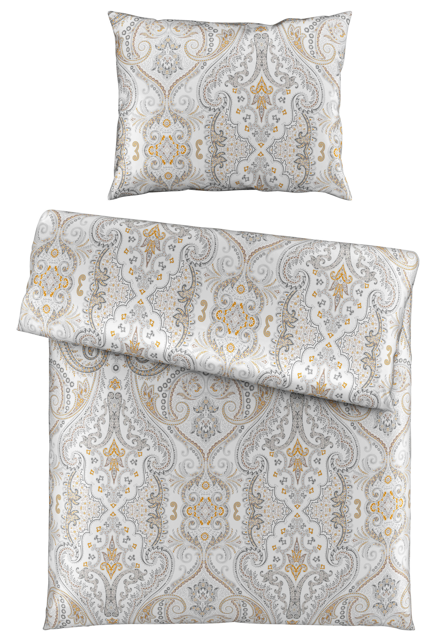 BETTWÄSCHE Satin 140/200 cm  - Grau, KONVENTIONELL, Textil (140/200cm) - Esposa