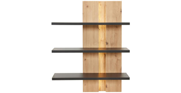 WANDBOARD Holzwerkstoff Anthrazit, Eiche Artisan  - Anthrazit/Eiche Artisan, Design, Holzwerkstoff (70/90/25cm) - Cantus