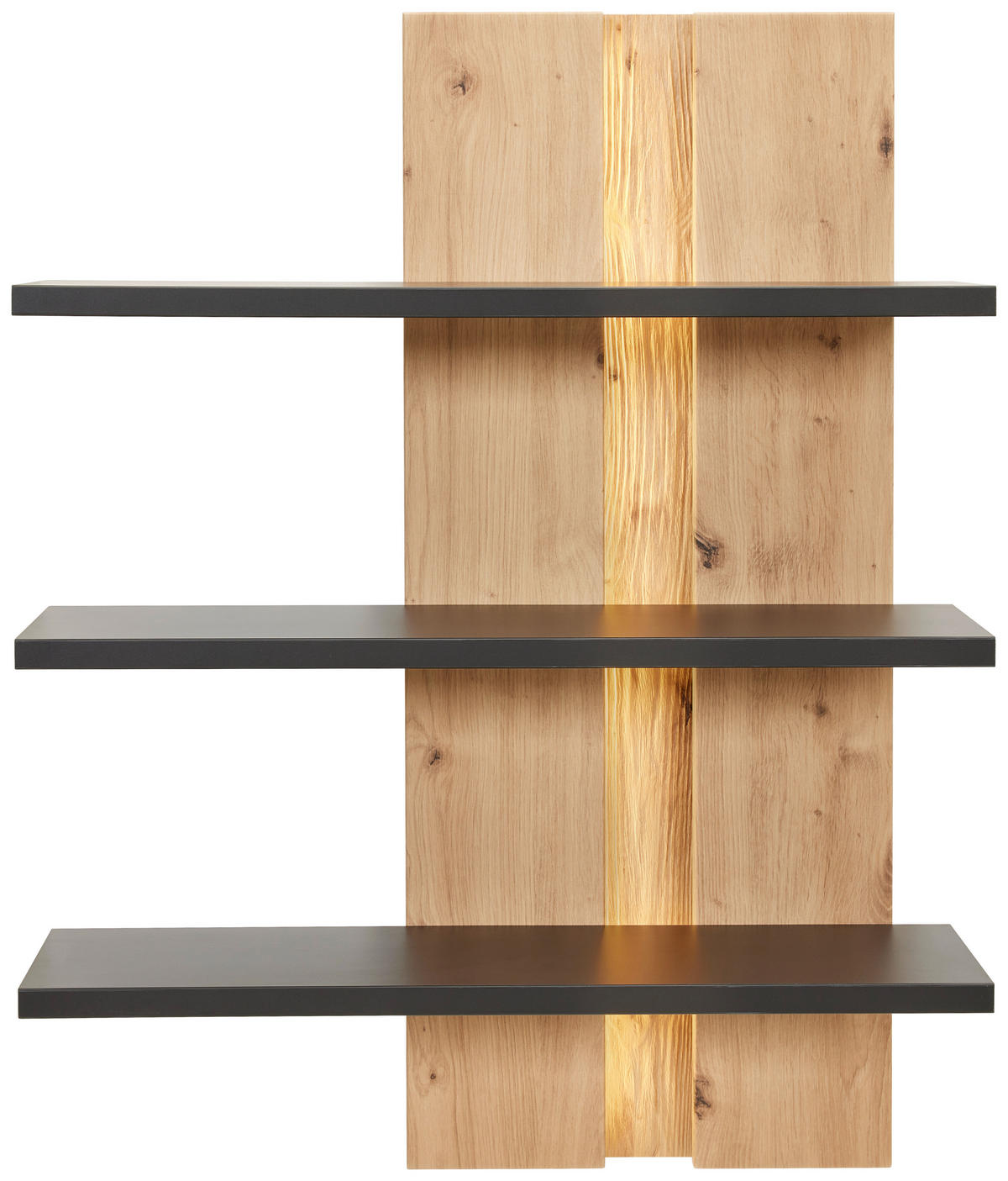 WANDBOARD  70/90/25 cm  - Anthrazit/Eiche Artisan, Design, Holzwerkstoff (70/90/25cm) - Stylife